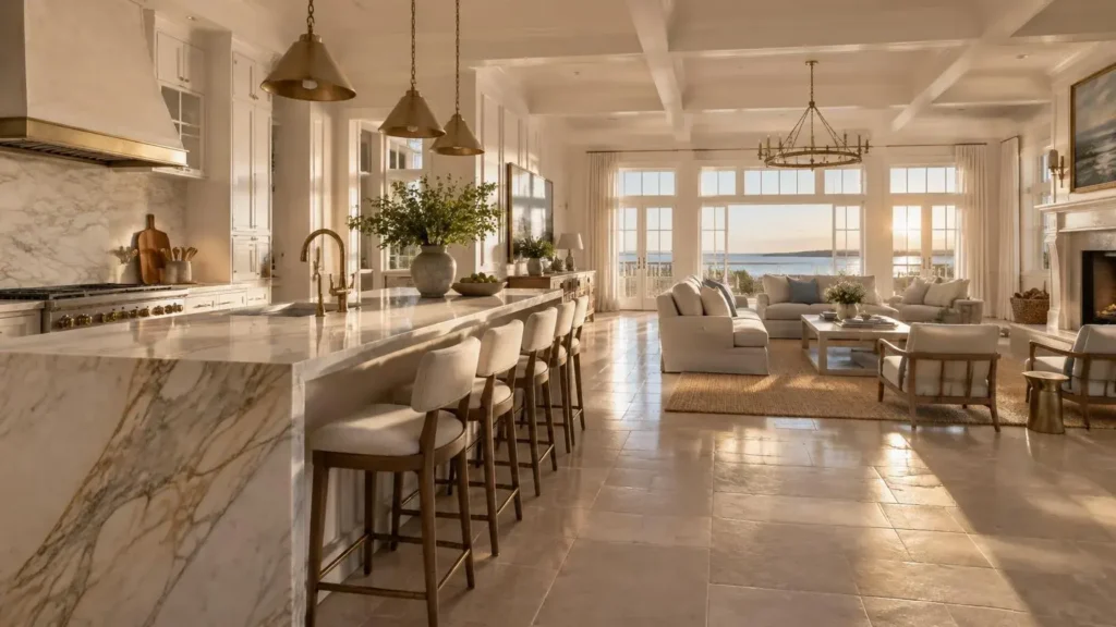 Bright living space with large new windows installed by C&S